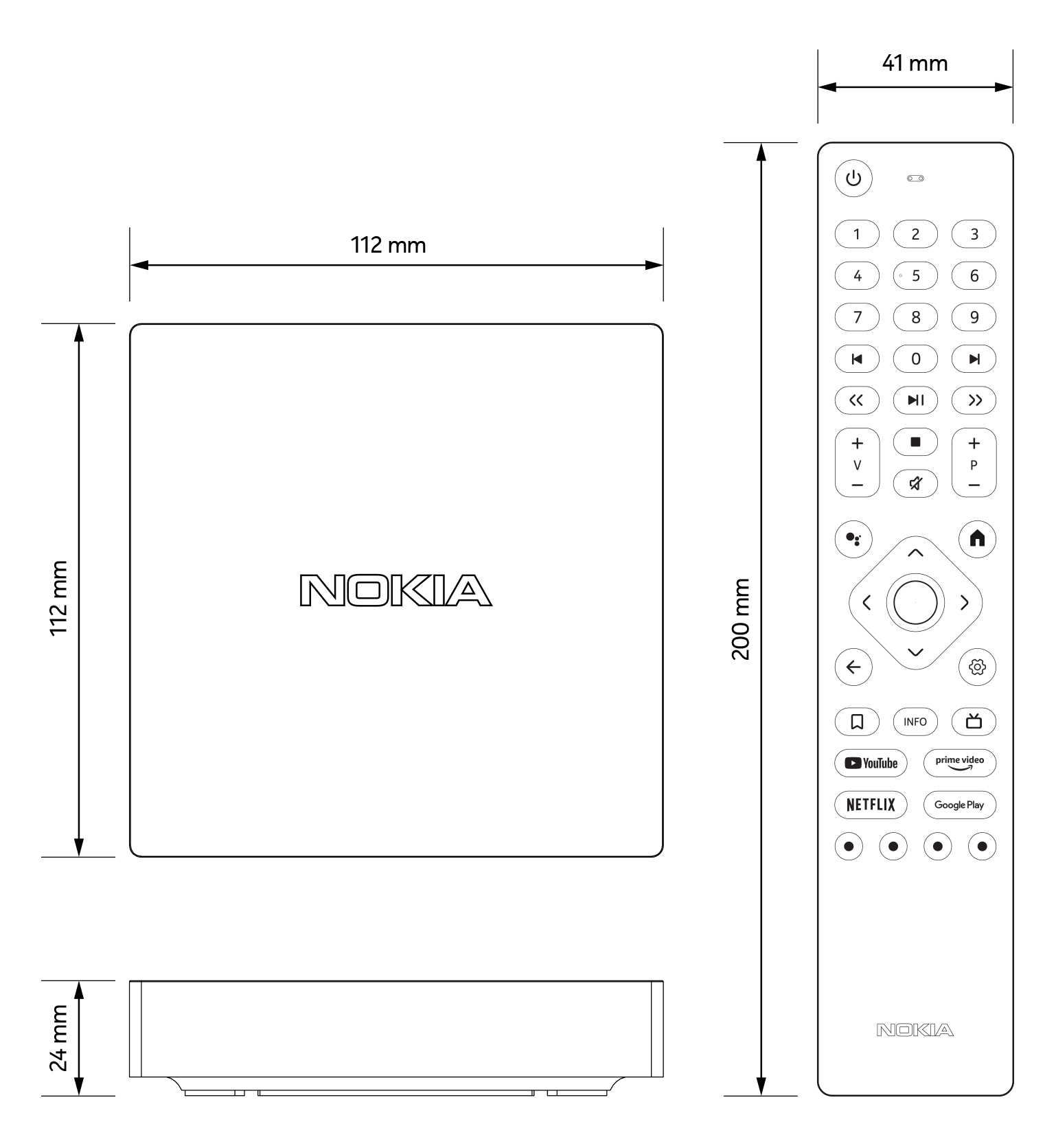 Nokia - Boîtier de diffusion en continu - 8010 - 4K Ultra HD - Android - Boîtier  TV 