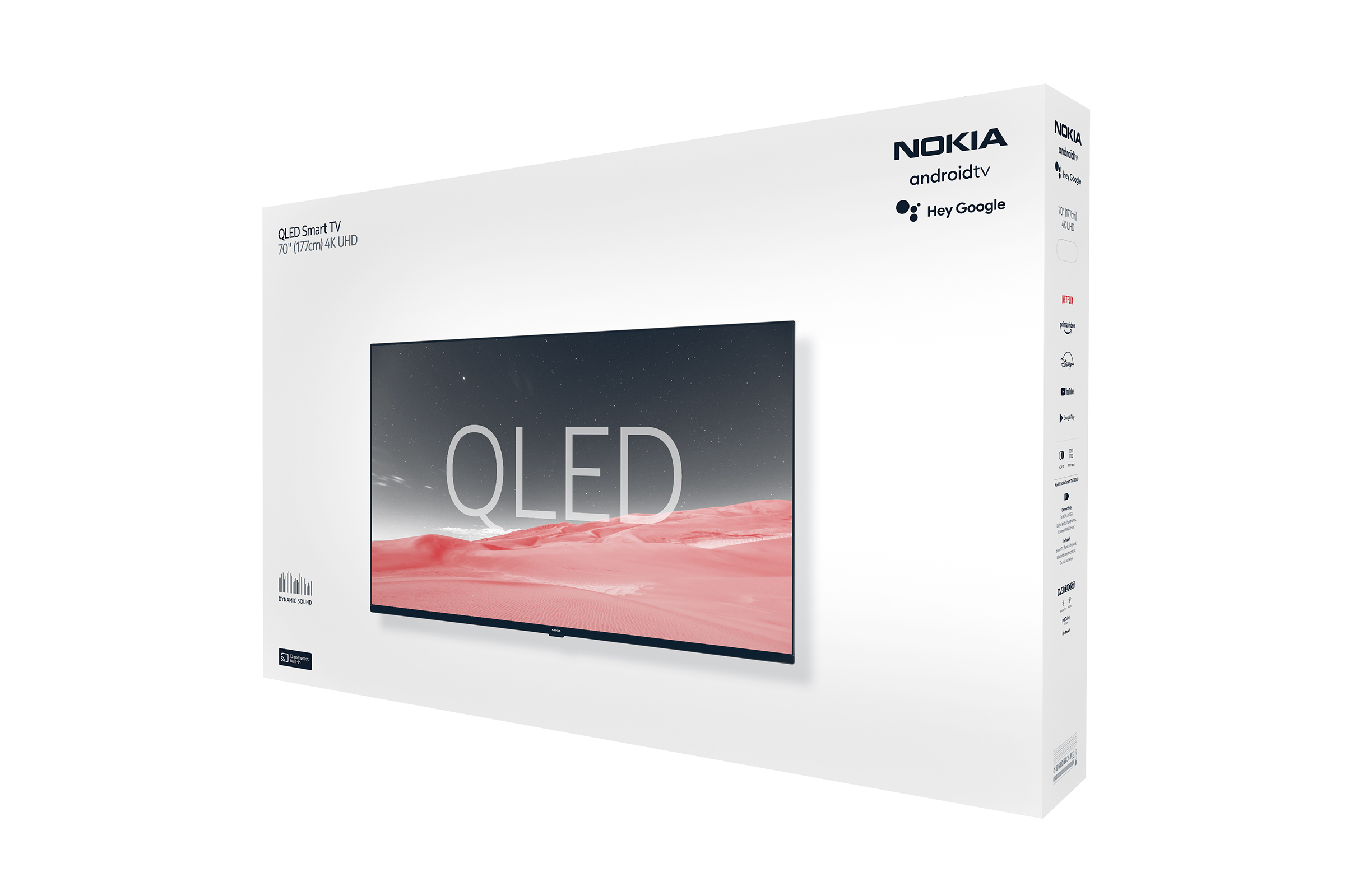 Nokia 70 Pulgadas (177cm) QLED 4K UHD Televisor Smart Android TV