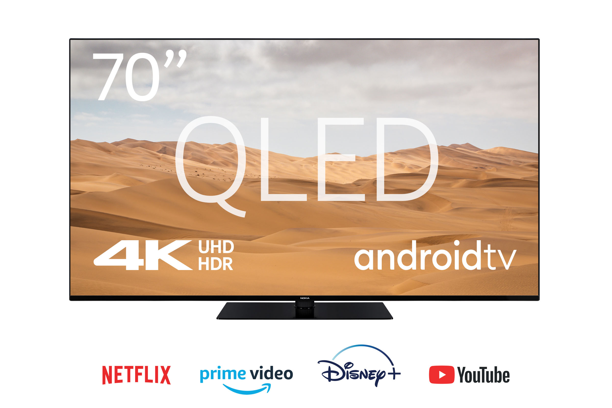 Nokia 70 Pulgadas (177cm) QLED 4K UHD Televisor Smart Android TV